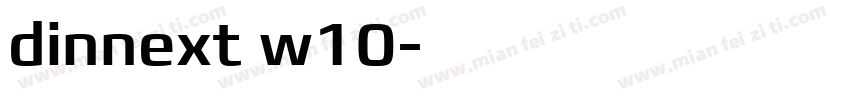 dinnext w10字体转换